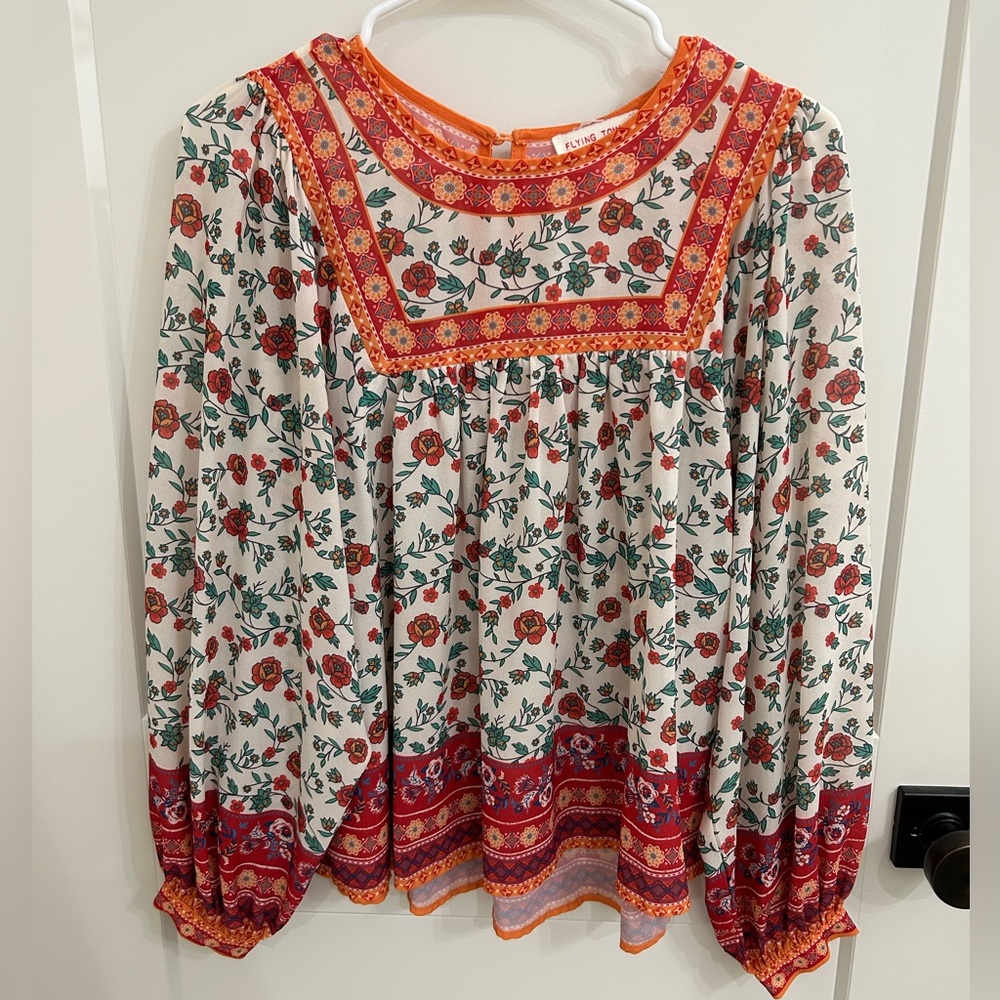 Multicolor long sleeve top - Small